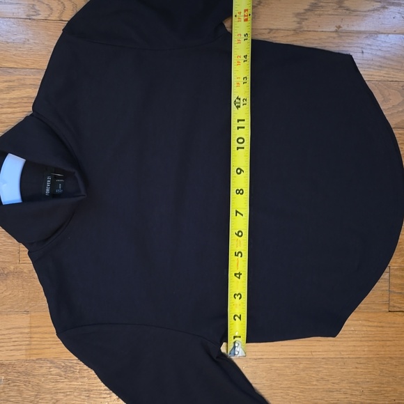 FOREVER 21 BUNDLE OF 2 WOMEN'S JUNIOR TURTLENECK TOPS GRAY & BLACK SIZE LARGE - Picture 4 of 16